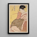 Komurasaki aus dem Haus Tamaya - Kitagawa Utamaro — gerahmtes Bild an der Wand