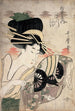 Die Kurtisane Ichikawa aus dem Matsuba-Establishment - Kitagawa Utamaro — Ansicht des Kunstwerks