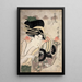 Die Kurtisane Ichikawa aus dem Matsuba-Establishment - Kitagawa Utamaro — gerahmtes Bild an der Wand