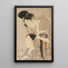 La coiffeuse - Kitagawa Utamaro — gerahmtes Bild an der Wand