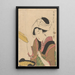 Frau beim Kochen - Kitagawa Utamaro — gerahmtes Bild an der Wand