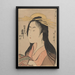 Frau mit Haube und Fäustling - Kitagawa Utamaro — Ansicht des Kunstwerks