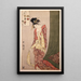 Rätselbild von Hanagi aus dem Haus Giya - Kitagawa Utamaro — gerahmtes Bild an der Wand