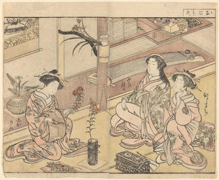 Kitao Shigemasa - Courtesans Arranging Flowers.webp