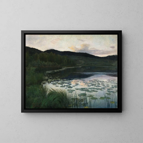 Sommernacht - Kitty Kielland — gerahmtes Bild an der Wand