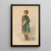 Orientalische Figur - Klavdy Vasilyevich Lebedev — gerahmtes Bild an der Wand