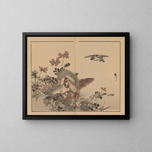 Album de Bairei, planche 04 - Kono Bairei — gerahmtes Bild an der Wand