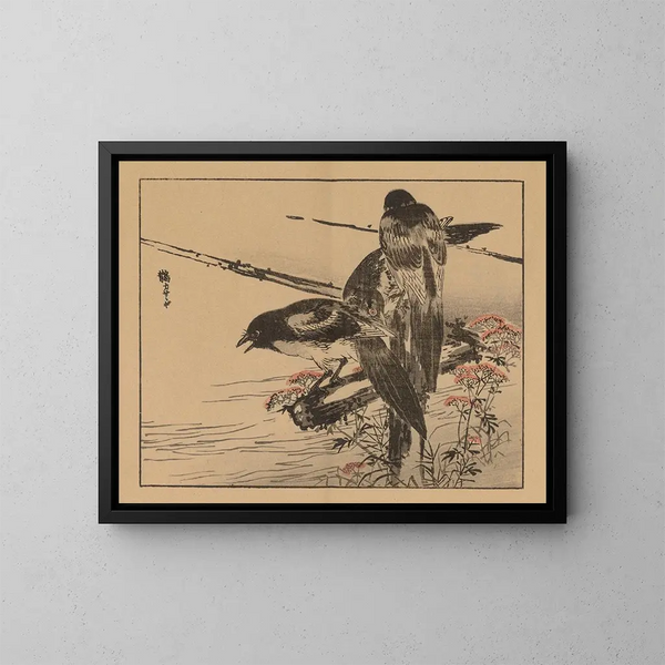 Bairei gafu, Planche 08 - Kono Bairei — gerahmtes Bild an der Wand