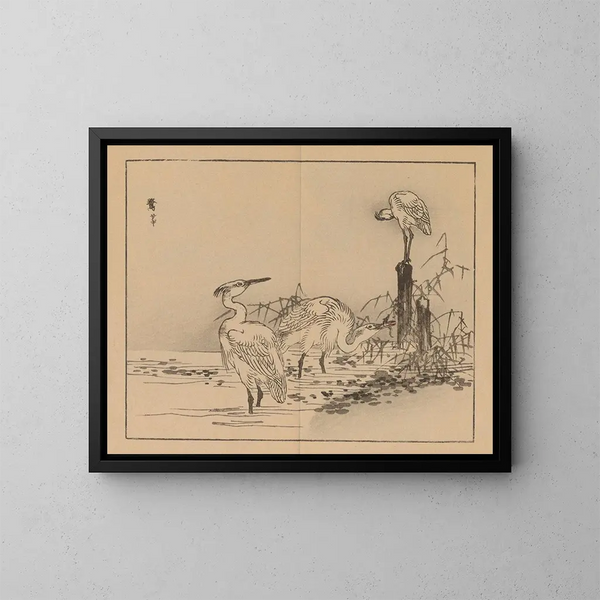 Bairei gafu, planche 12 - Kono Bairei — gerahmtes Bild an der Wand