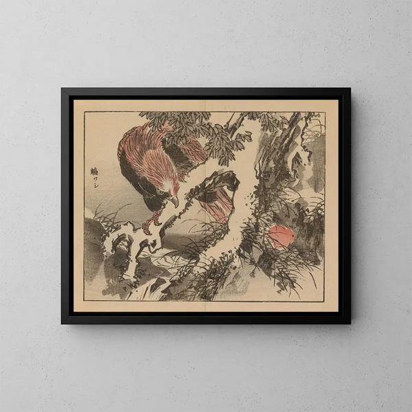 Bairei gafu, planche 20 - Kono Bairei — gerahmtes Bild an der Wand