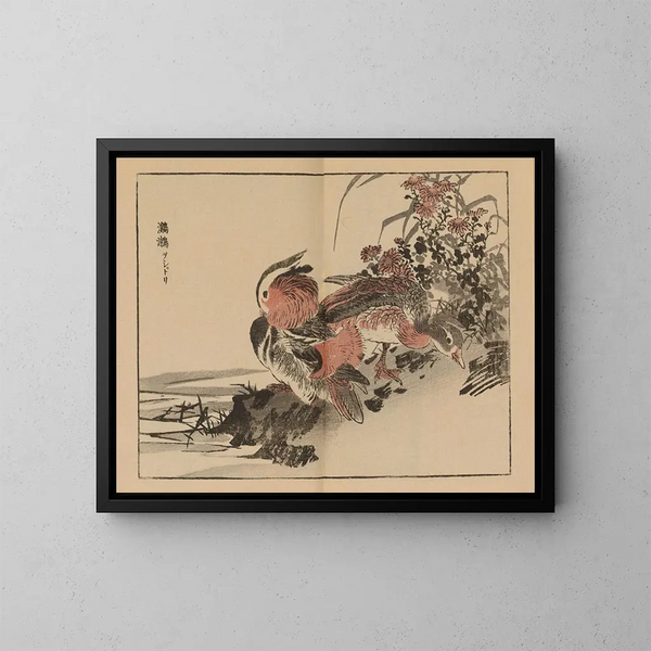 Bairei gafu, planche 23 - Kono Bairei — gerahmtes Bild an der Wand