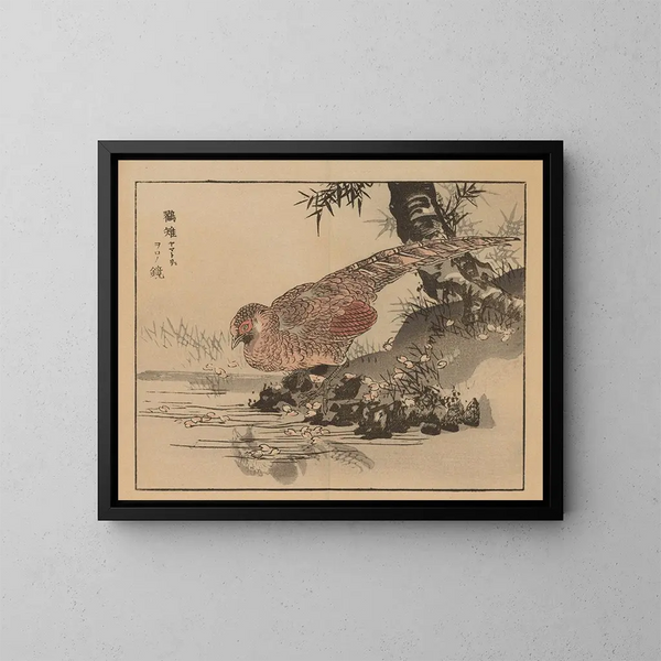 Bairei gafu, planche 28 - Kono Bairei — gerahmtes Bild an der Wand