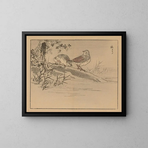 Bairei gafu, planche 31 - Kono Bairei — gerahmtes Bild an der Wand