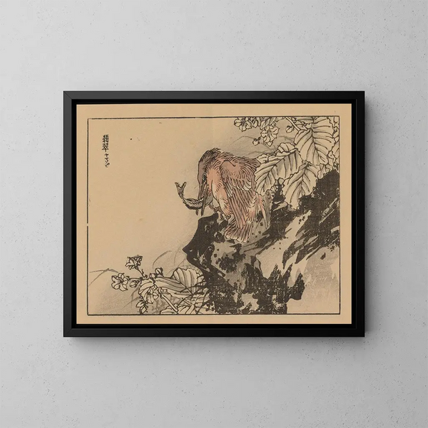 Bairei gafu, planche 36 - Kono Bairei — gerahmtes Bild an der Wand