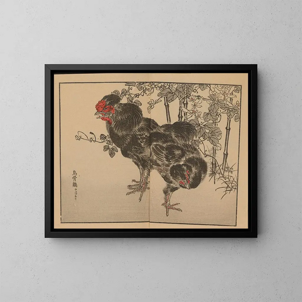 Kono Bairei — gerahmtes Bild an der Wand