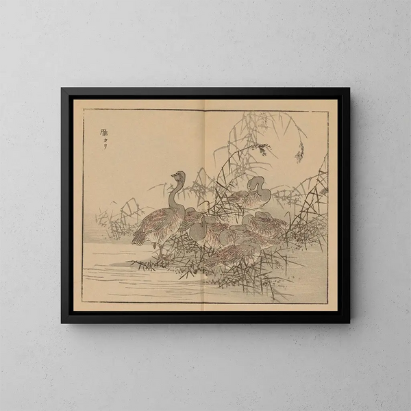 Bairei gafu, planche 43 - Kono Bairei — gerahmtes Bild an der Wand