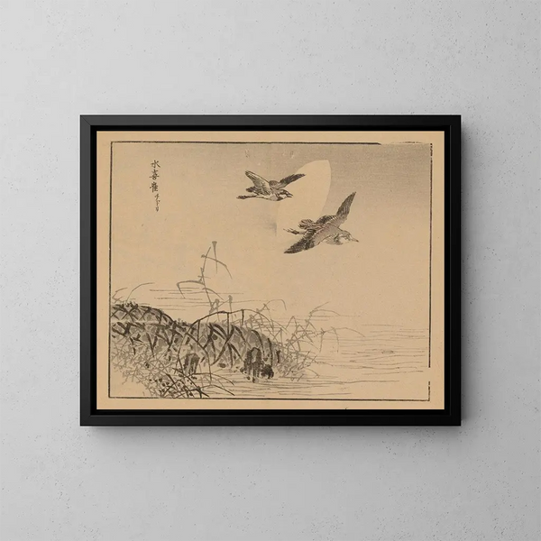 Bairei gafu, planche 48 - Kono Bairei — gerahmtes Bild an der Wand