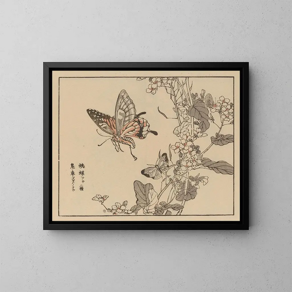 Bairei gafu, planche 51 - Kono Bairei — gerahmtes Bild an der Wand