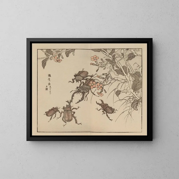 Kono Bairei Kunstdruck, Platte 64 - Bairei — gerahmtes Bild an der Wand