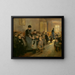 Eine Pause in der Schule - Knud Erik Larsen — gerahmtes Bild an der Wand