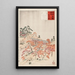 Der Brücke Tōstenky Kyoto - Kobayashi Kiyochika — gerahmtes Bild an der Wand