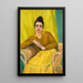 Dame sitzend in einem Korbsessel - Koloman Moser — gerahmtes Bild an der Wand