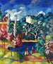 Italienisches Landschaftsgemälde - Konrad Mägi — Ansicht des Kunstwerks
