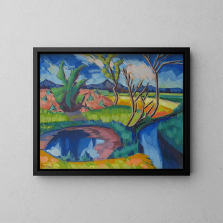 Mastique - Konrad Mägi — gerahmtes Bild an der Wand