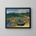 Bateaux sur la mer - Konrad Mägi — gerahmtes Bild an der Wand