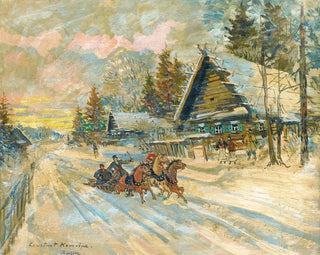 Konstantin Alexeevich Korovin - Accordoniste dans un traineau.webp