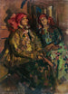 Zwei junge Mädchen in Bauerntrachten - Konstantin Alexeïevitch Korovine — Ansicht des Kunstwerks