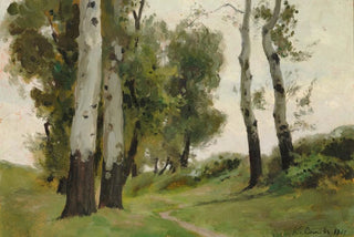 Konstantin Andreevich Somov - A Path between the Birch Trees.webp