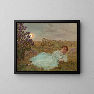 Konstantin Andreevich Somov - Repose At Sunset.webp