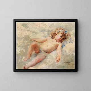 Chérubin - Konstantin Egorovich Makovsky — gerahmtes Bild an der Wand