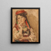 Portrait einer jungen Frau in traditioneller Kleidung - Konstantin Egorovich Makovsky — gerahmtes Bild an der Wand
