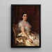 Portrait einer Eleganten mit einem Fächer - Konstantin Egorovich Makovsky — gerahmtes Bild an der Wand