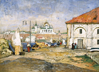 Quai in der Altstadt - Konstantin Ivanovich Gorbatov — Ansicht des Kunstwerks