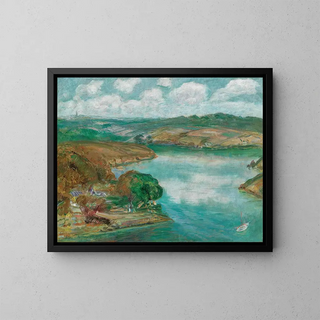 Konstantin Pavlovich Kuznetsov - Paysage aux alentours du Blon Blon River in Brittany.webp