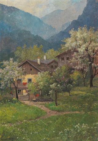 Konstantin Stoitzner - Blossoming Trees Blossoming Lilac.webp