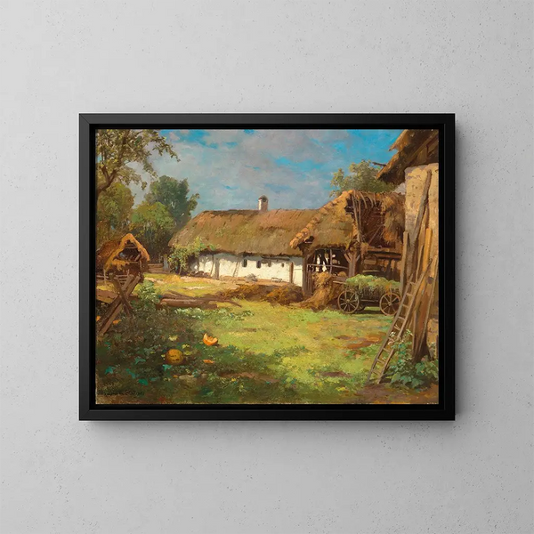 Le Mitterpullendorf en Burgenland - Konstantin Stoitzner — gerahmtes Bild an der Wand