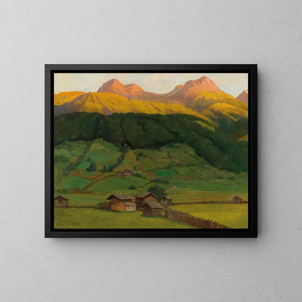 Invasion der Nacht Oberpinzgau - Konstantin Stoitzner — gerahmtes Bild an der Wand