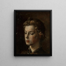Portrait einer jungen Frau - Konstanty Makowski — gerahmtes Bild an der Wand
