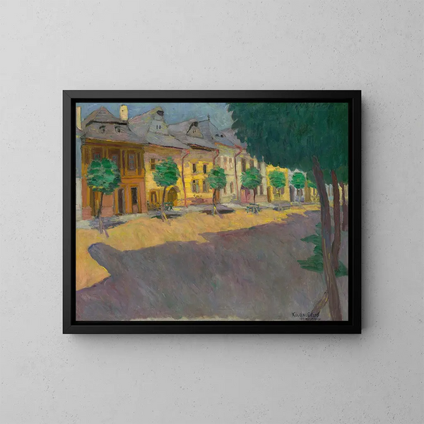 Straße in Kemark - Konstantin Korovin — gerahmtes Bild an der Wand