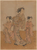 Courtisane et Deux pour une femme - Koryusai Isoda — Ansicht des Kunstwerks