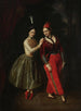 Portrait der Schwestern Karolina und Anna Strauss, Balletttänzerinnen am Großen Theater - Ksawery Jan Kaniewski — Ansicht des Kunstwerks