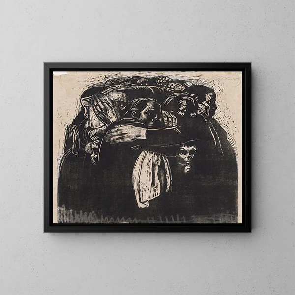 Die Mütter - Käthe Kollwitz — gerahmtes Bild an der Wand