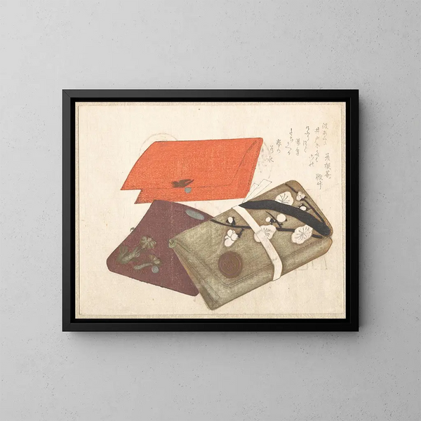 Taschenbuch - Kubo Shunman — gerahmtes Bild an der Wand
