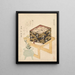 Stillleben aus der Serie The Three Tiered Box of Food - Kubo Shunman — gerahmtes Bild an der Wand
