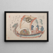 Bateau au trésor Takarabune avec trois rats - Kubo Shunman — gerahmtes Bild an der Wand