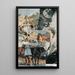 Ohne Titel Collagierte Bildpostkarte Das Kreisen - Kurt Schwitters — gerahmtes Bild an der Wand